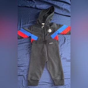 Blue Moncler Sweatsuit size 9-12 months